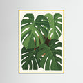 Yellow Wood Tropical Fronds
