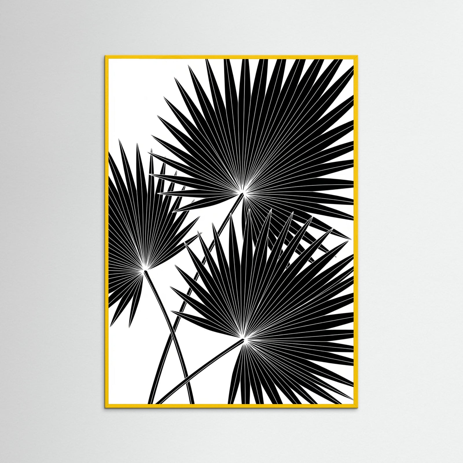 Yellow Wood Tropical Silhouette