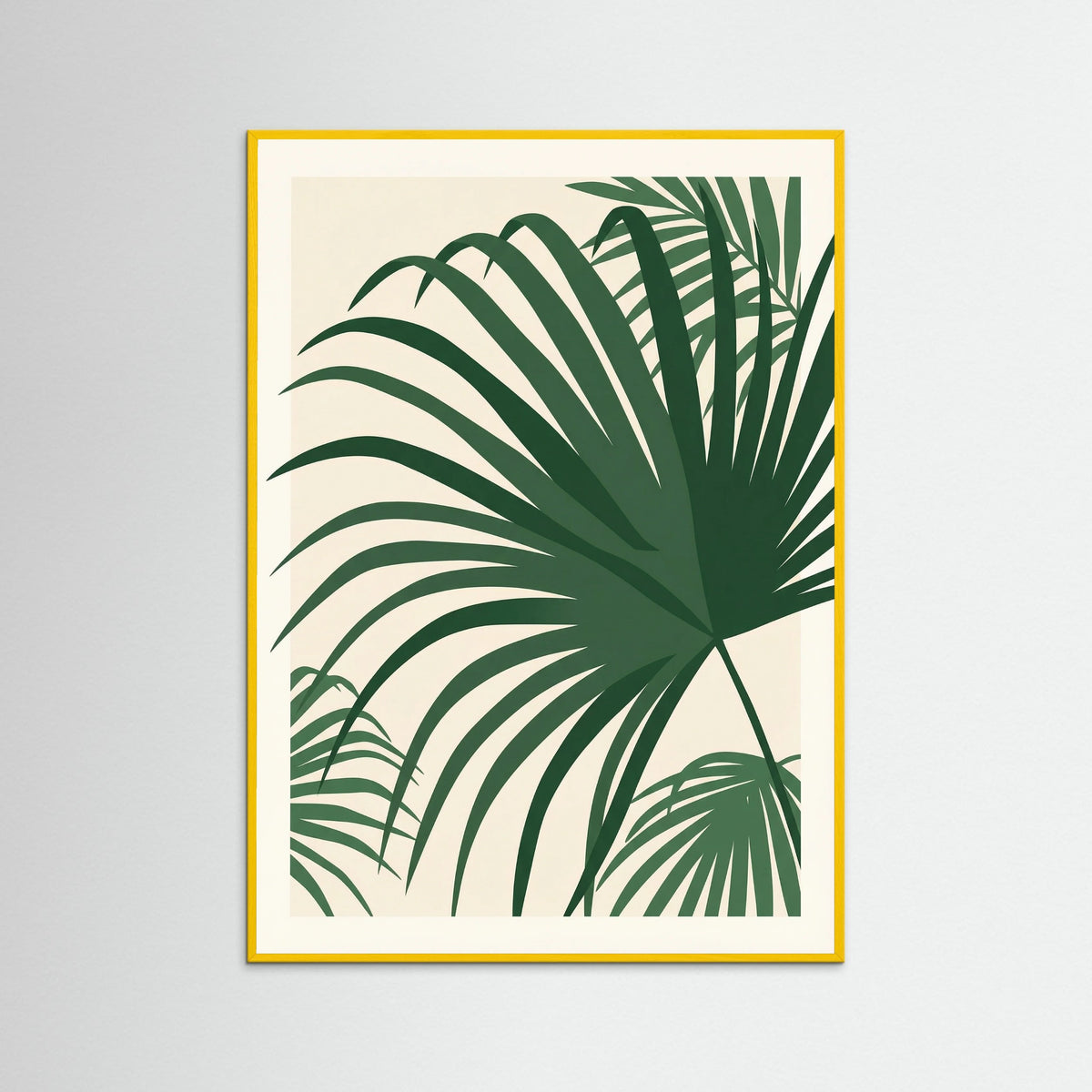 Yellow Wood Tropical Silhouette