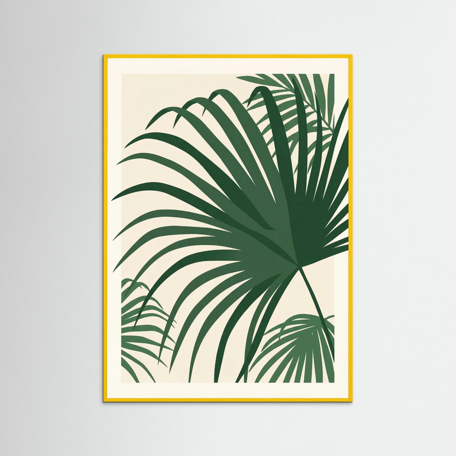 Yellow Wood Tropical Silhouette