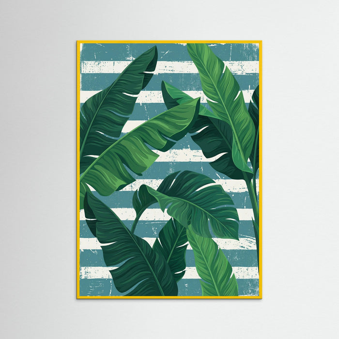 Yellow Wood Tropical Stripe Symphony