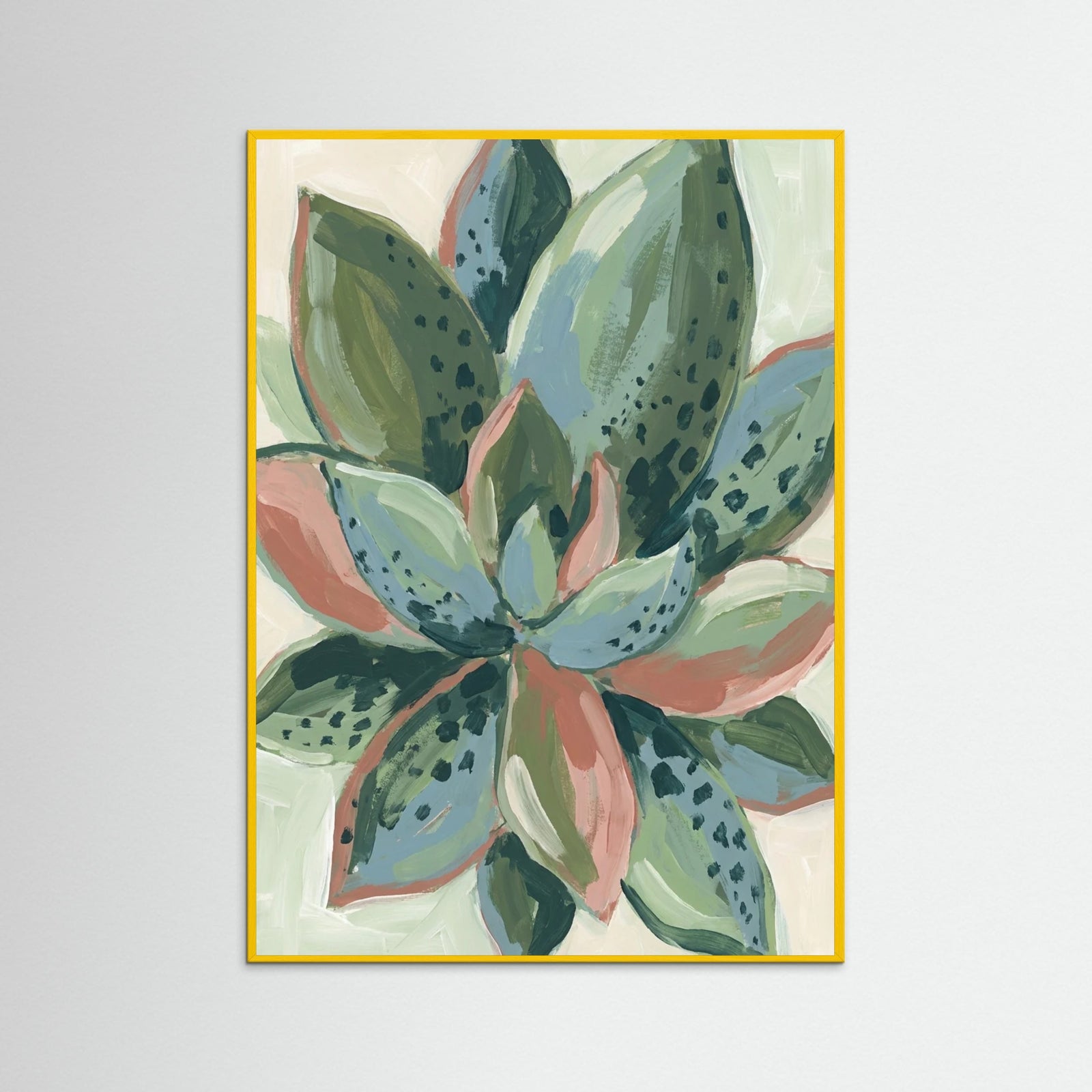 Yellow Wood Tropical Strokes