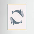 Two Whales Poster – Poster und Kunstdruck