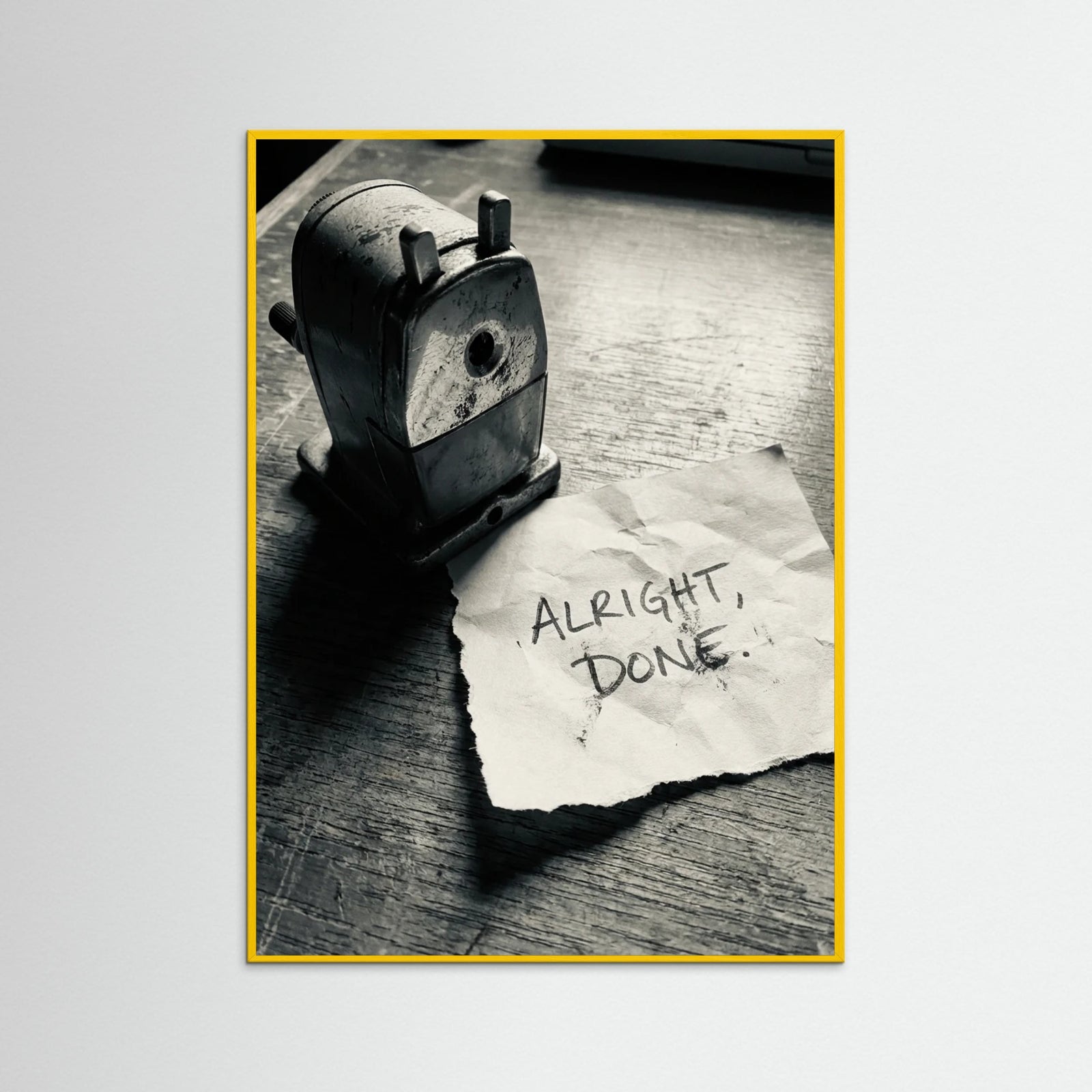 Yellow Wood Typewritten Statement