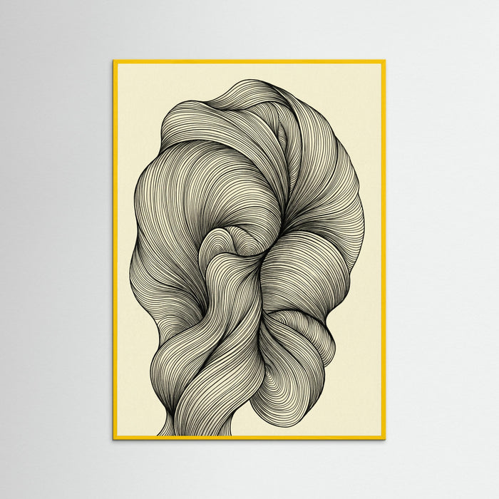 Yellow Wood Undulating Strands