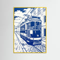 Yellow Wood Urban Blue Print