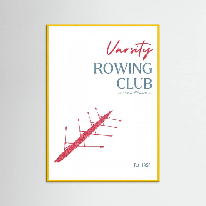 Varsity Rowing Club -juliste – juliste ja taidepainatus