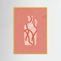 Yellow Wood Vase 4 Poster