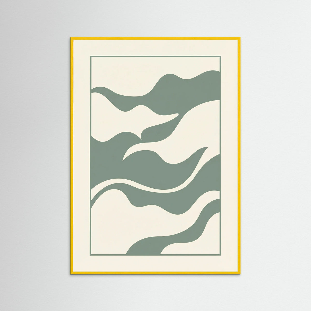 Yellow Wood Verdant Abstract