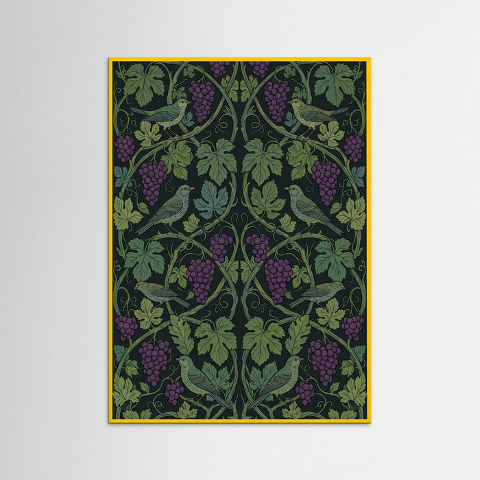 Yellow Wood Verdant Bloom Pattern