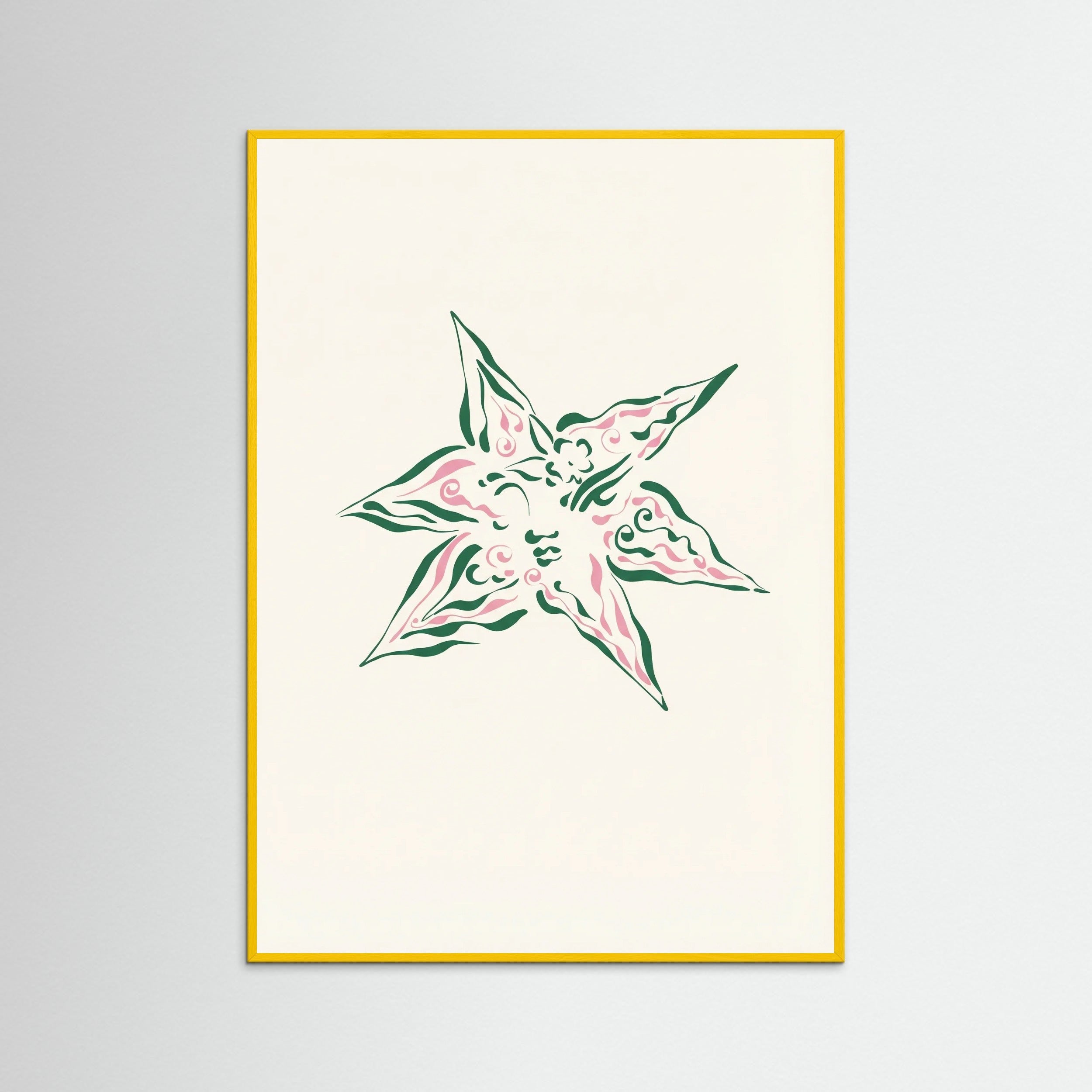 Yellow Wood Verdant Bloom Star