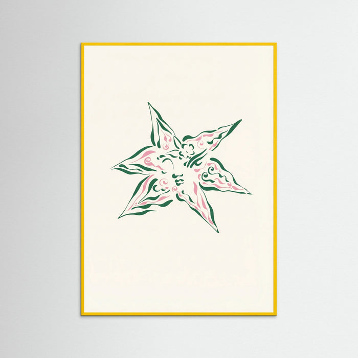 Yellow Wood Verdant Bloom Star
