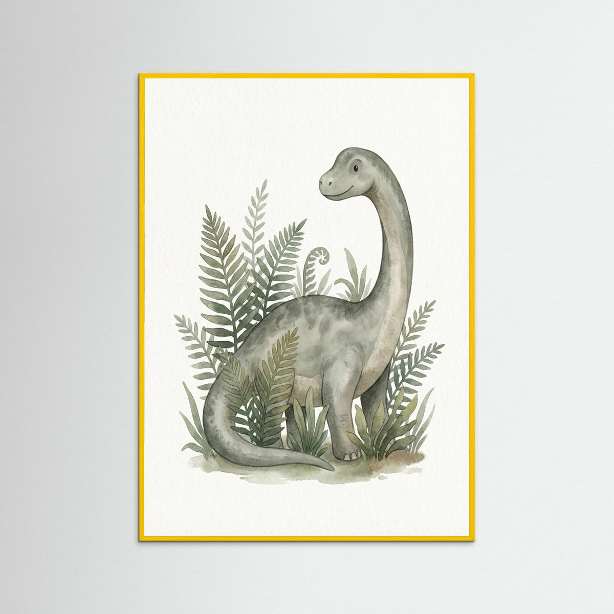 Yellow Wood Verdant Dino Portrait
