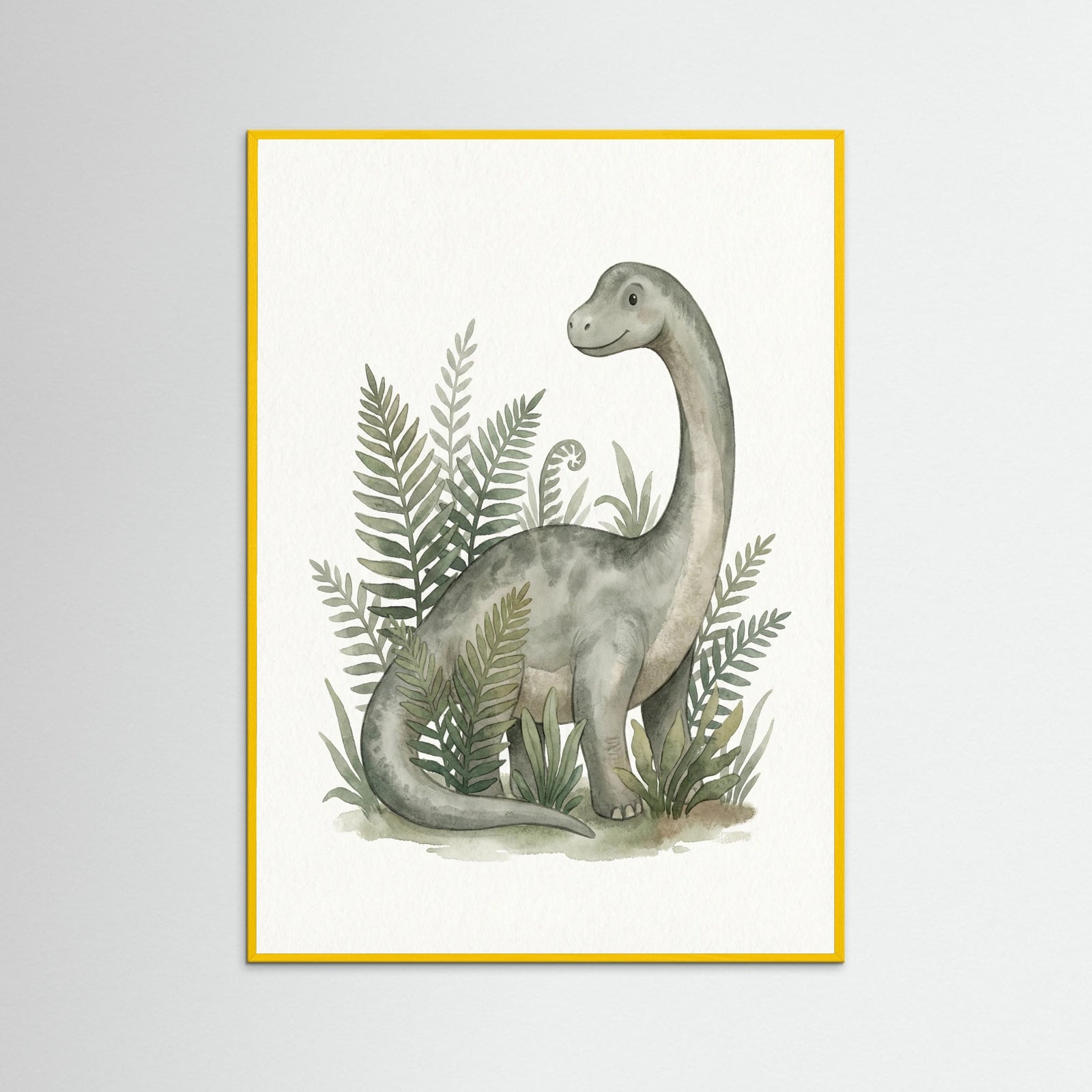 Yellow Wood Verdant Dino Portrait