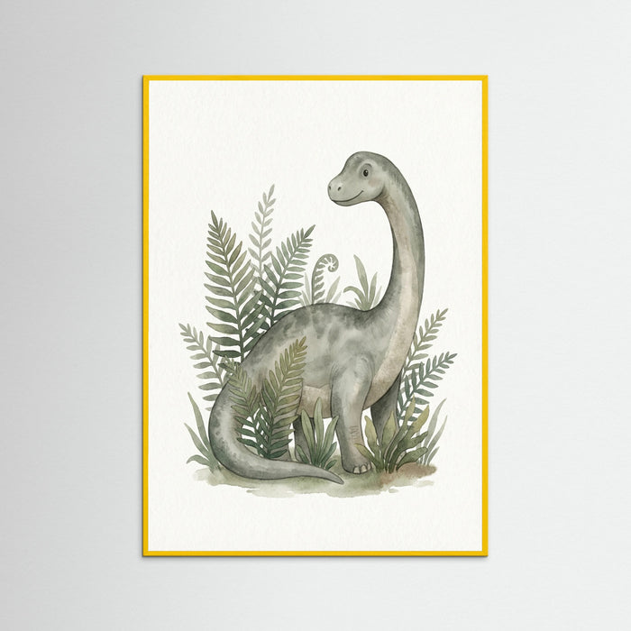 Yellow Wood Verdant Dino Portrait