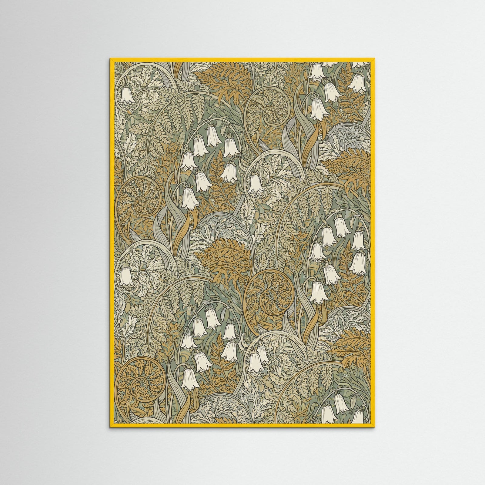 Yellow Wood Verdant Pattern