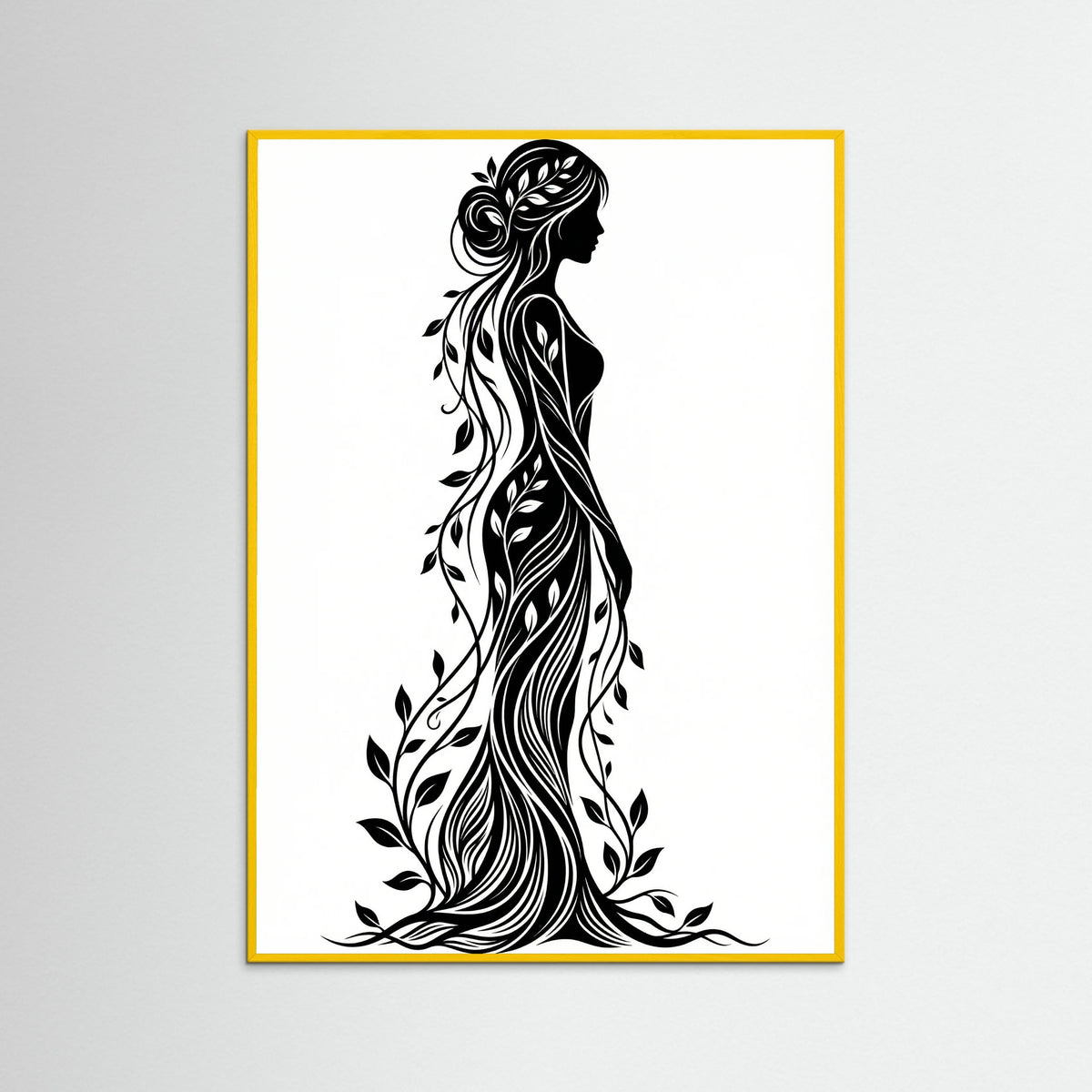 Yellow Wood Verdant Silhouette