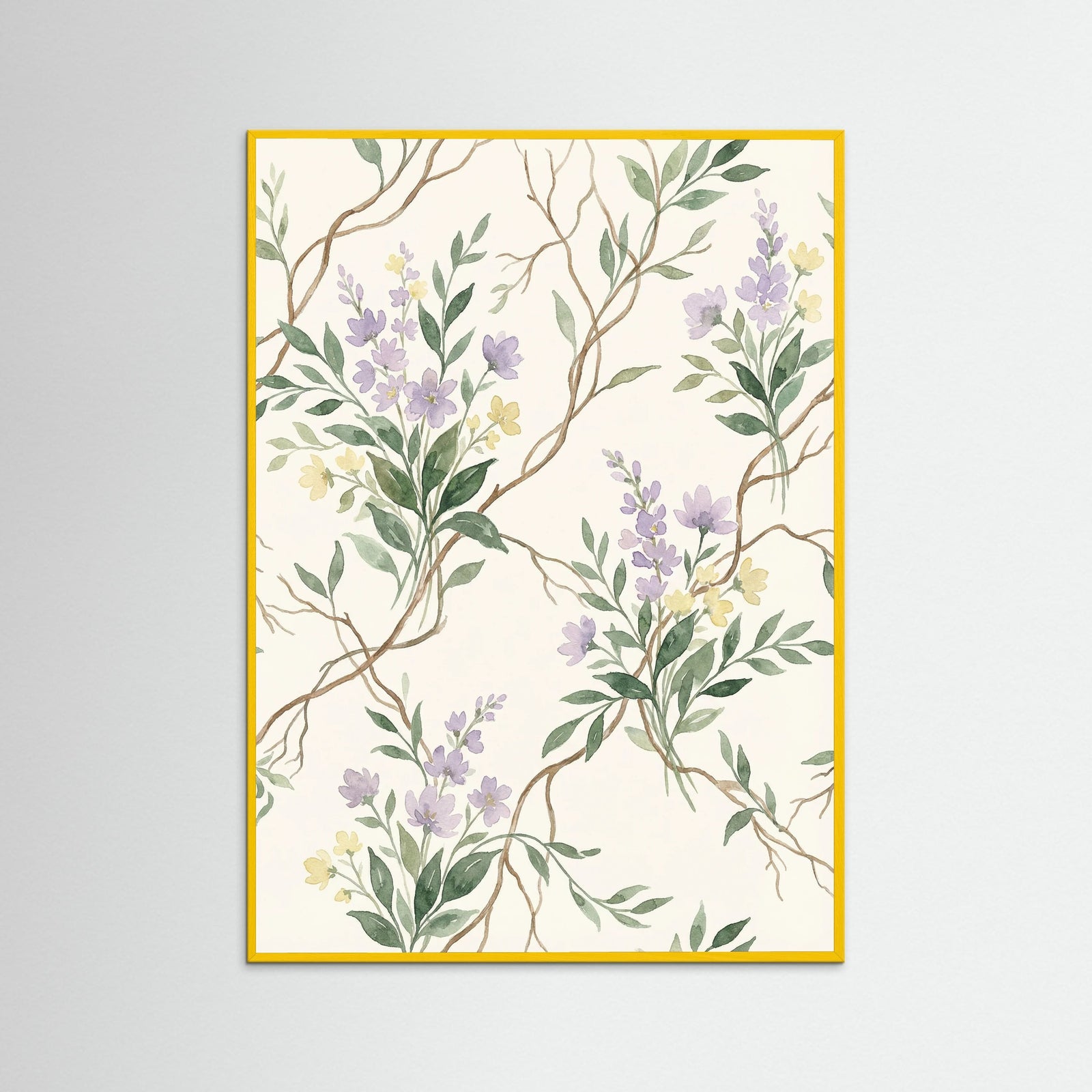 Yellow Wood Verdant Vines