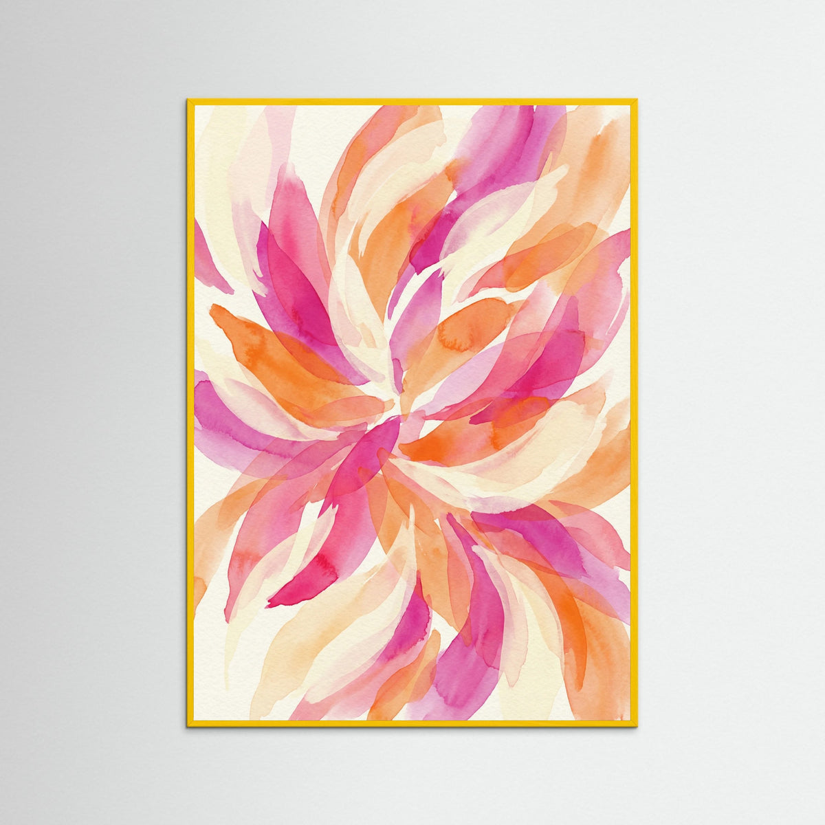 Yellow Wood Vibrant Abstract Layers