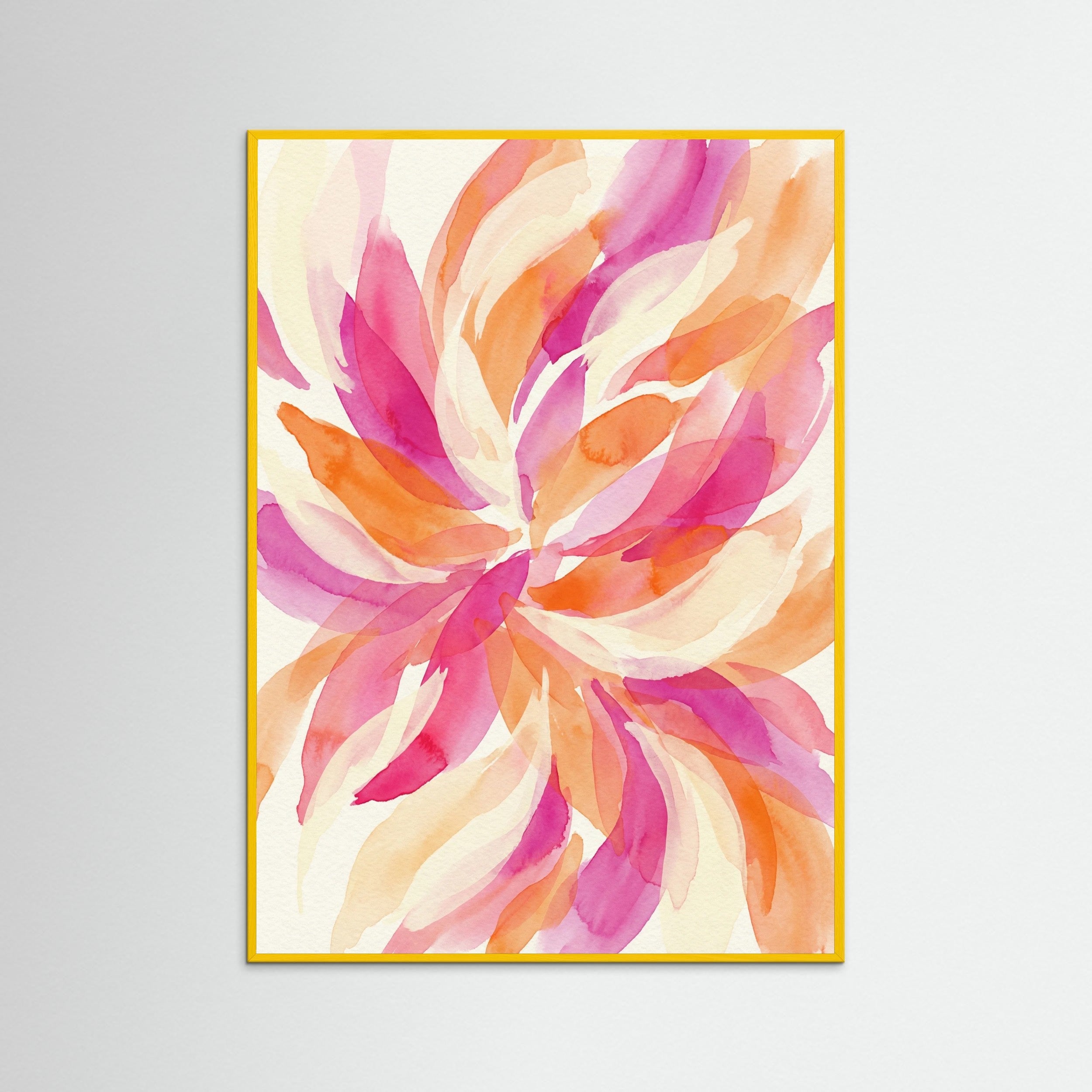 Yellow Wood Vibrant Abstract Layers