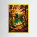 Yellow Wood Vibrant Autumn Harbor