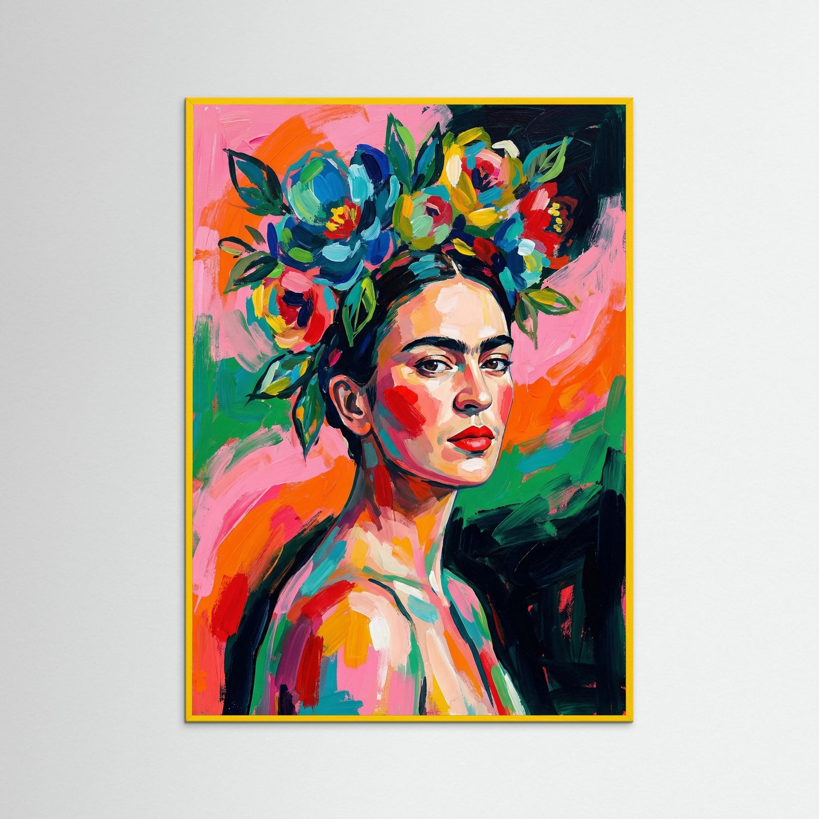 Yellow Wood Vibrant Bloom Portrait