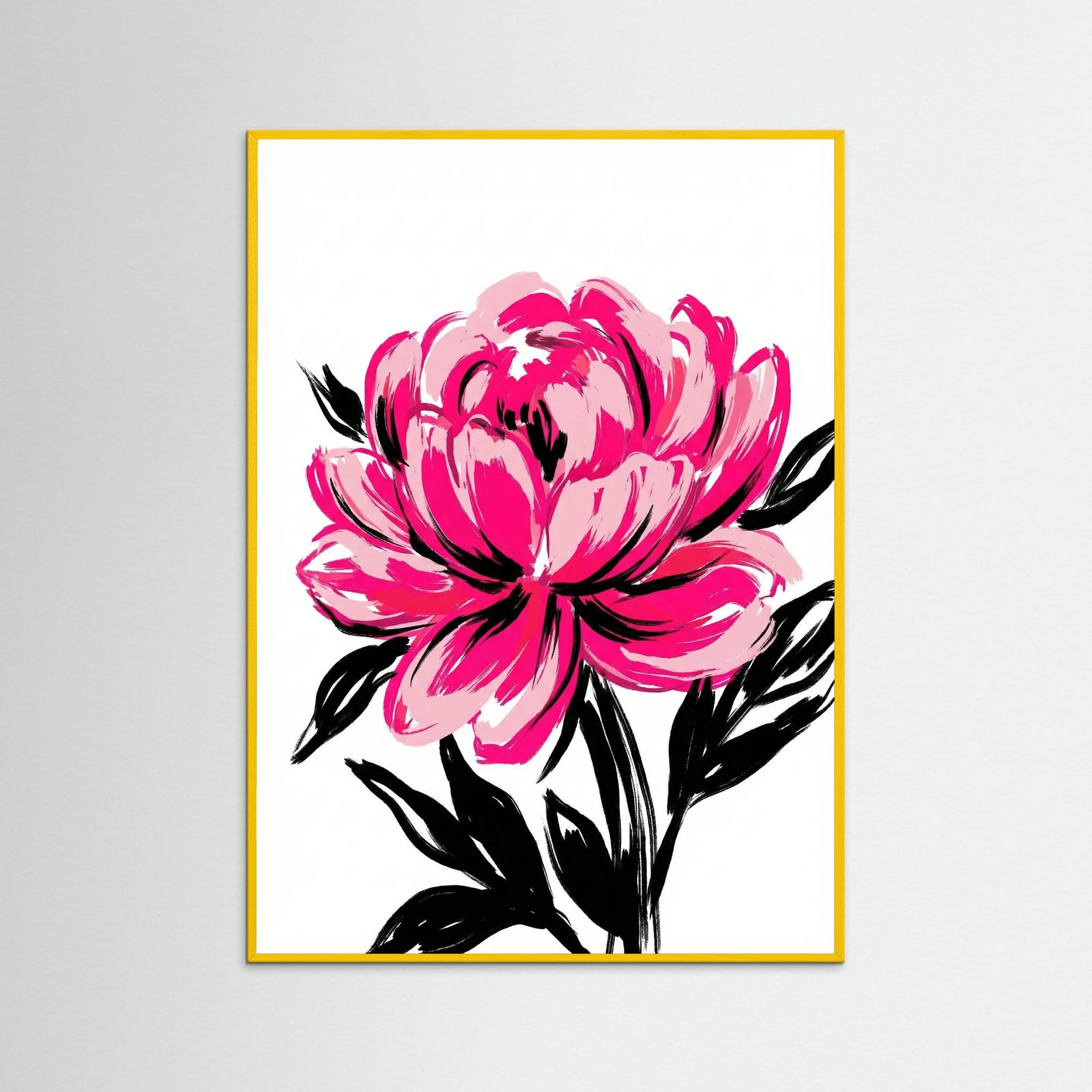 Yellow Wood Vibrant Floral Embrace