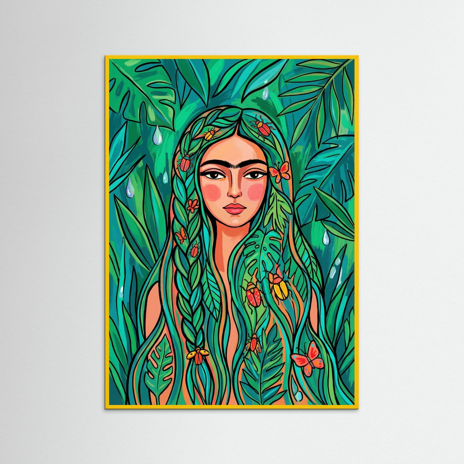 Yellow Wood Vibrant Frida