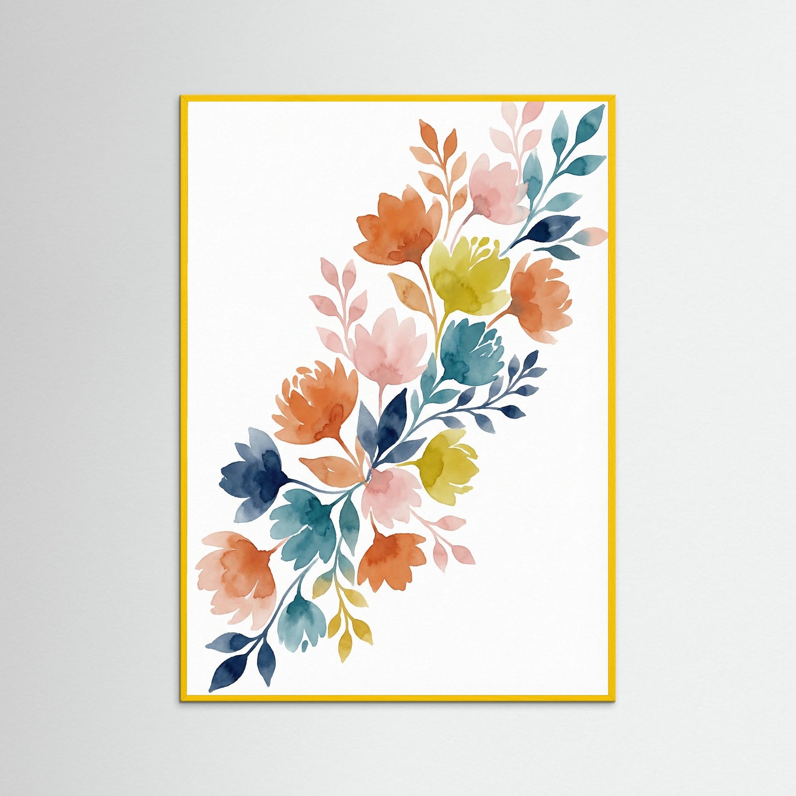 Yellow Wood Vibrant Leaf Forms