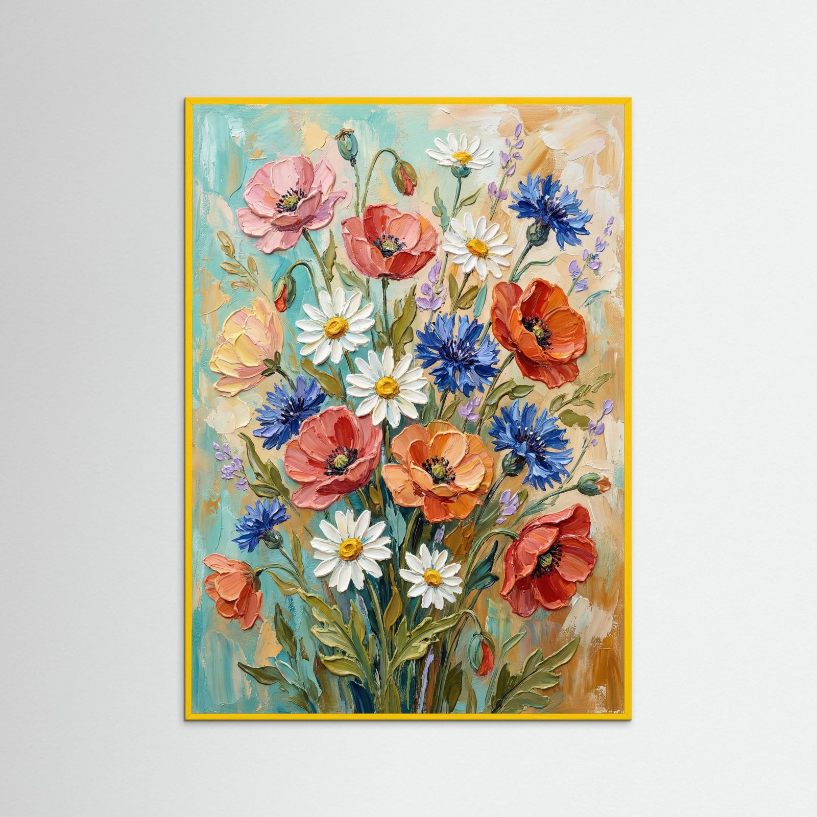 Yellow Wood Vibrant Pink Bloom