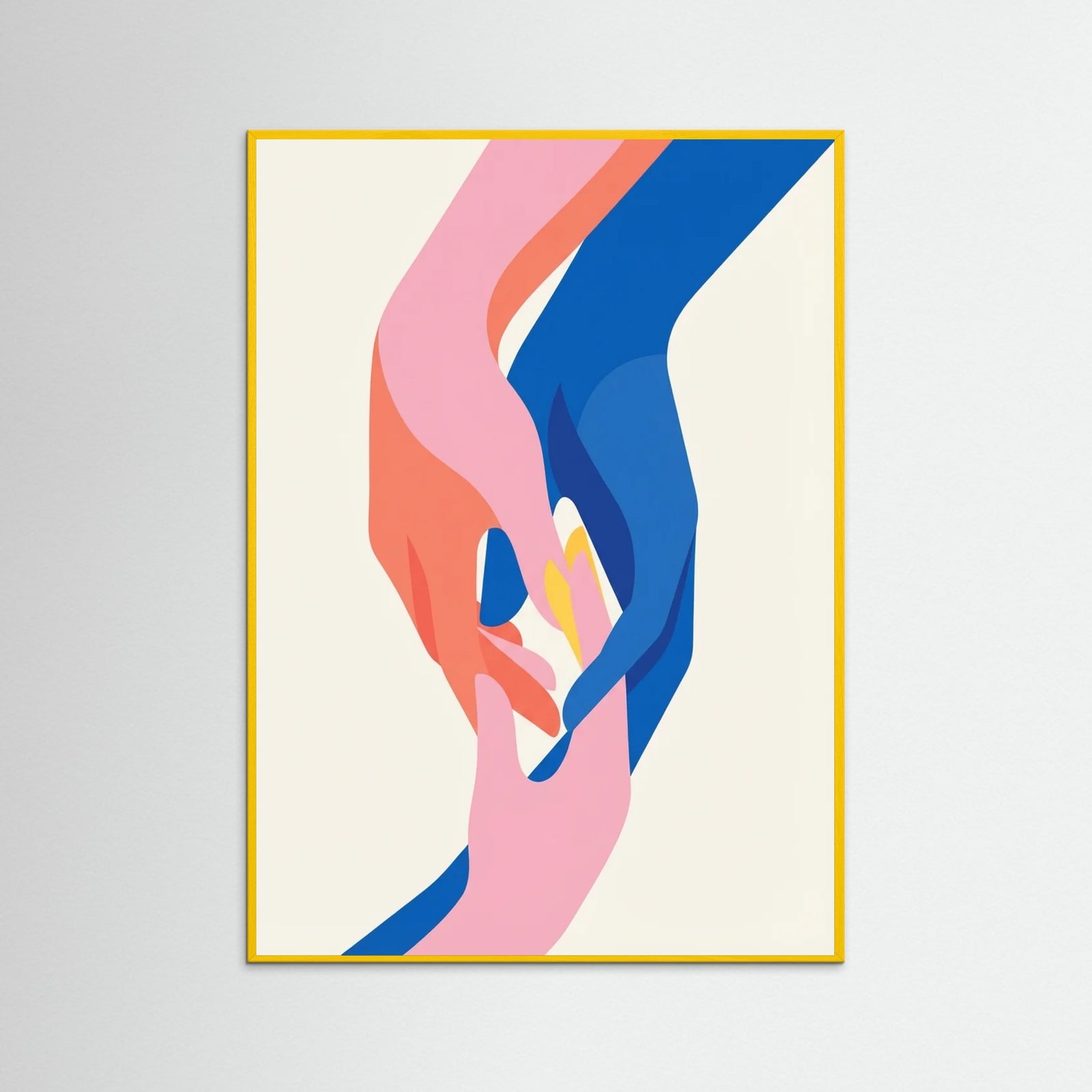 Yellow Wood Vibrant Silhouette