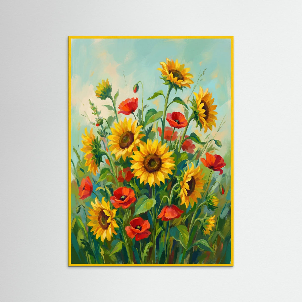 Yellow Wood Vibrant Still Life