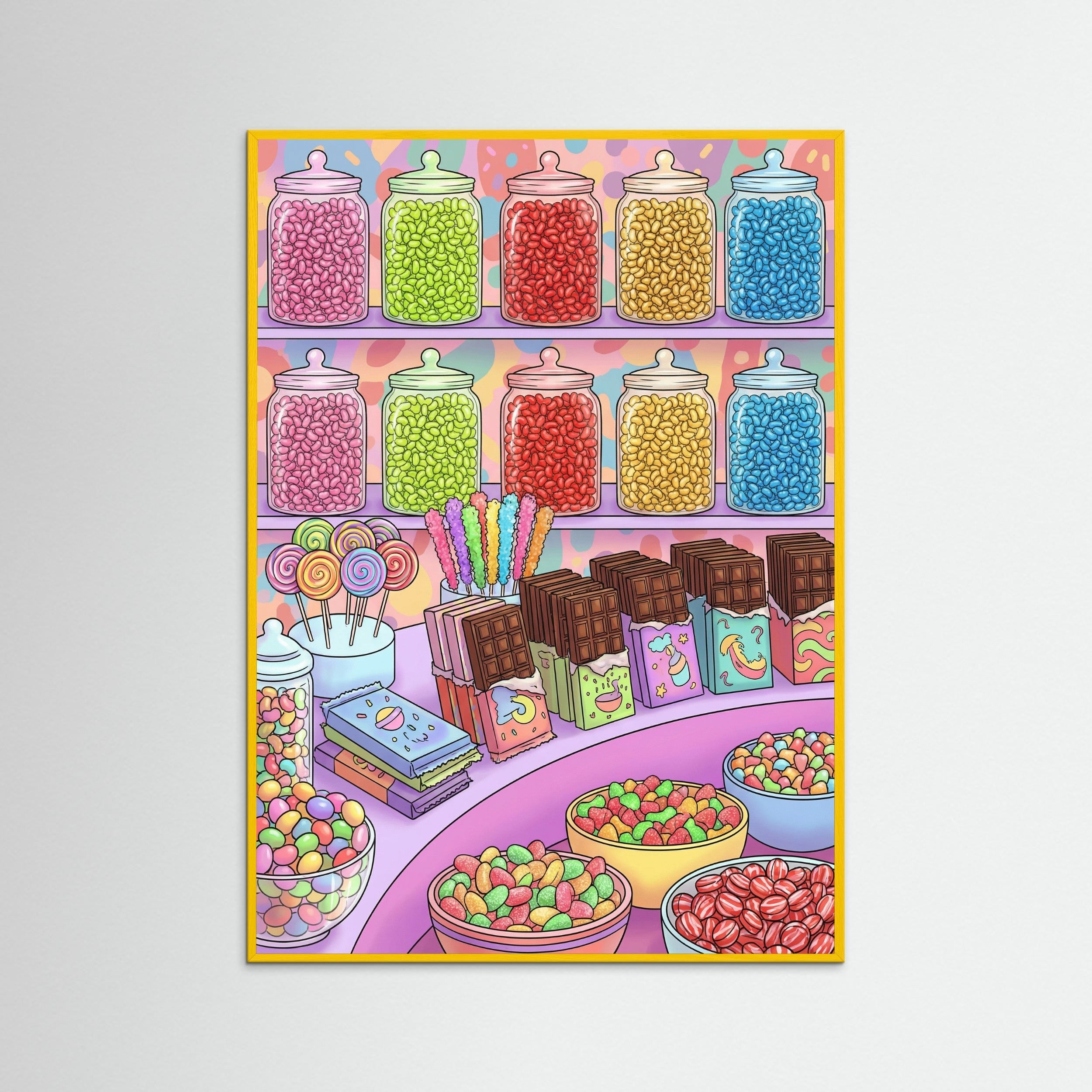 Yellow Wood Vibrant Sweet Aisles