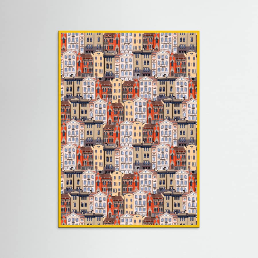 Yellow Wood Vilnius Poster