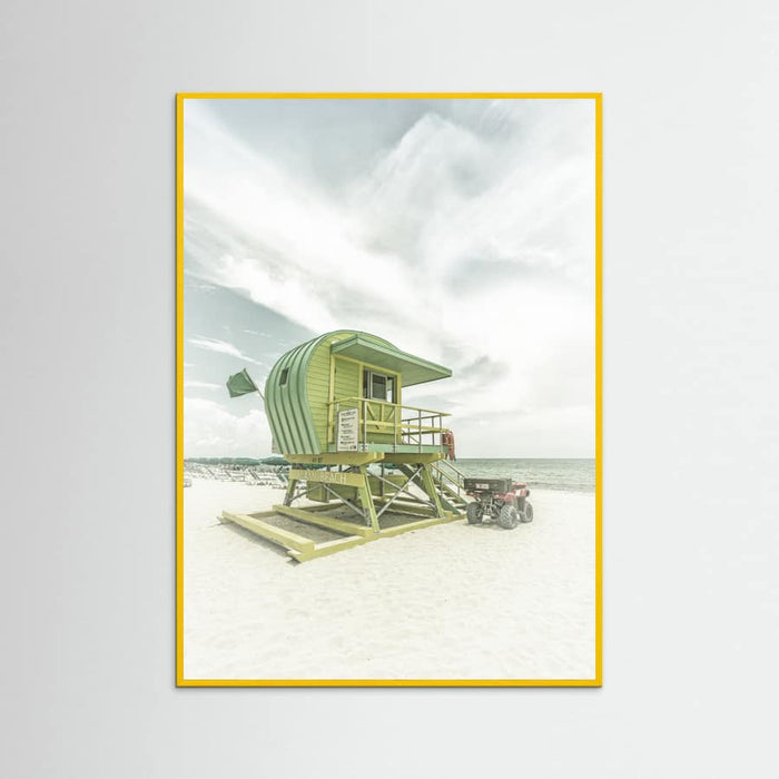 Vintage Florida Flair at Miami Beach Poster – poster and art print