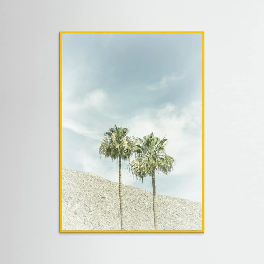 Vintage Palm Trees in the desert Poster – Poster und Kunstdruck