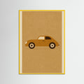 Yellow Wood Vintage Racecar
