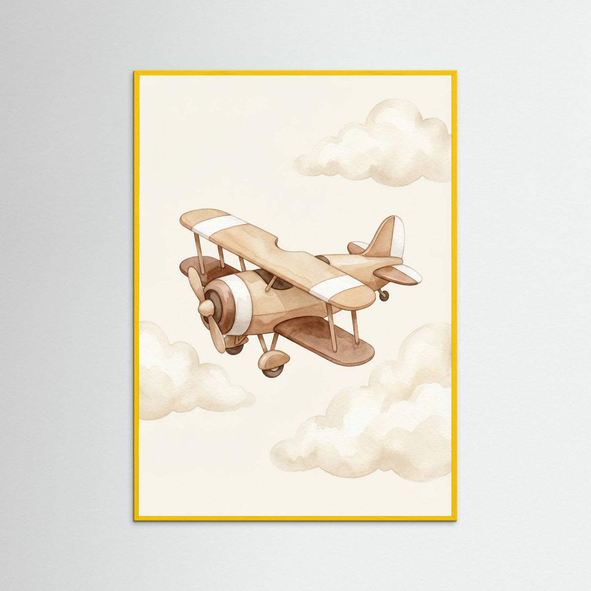 Yellow Wood Vintage Racecar