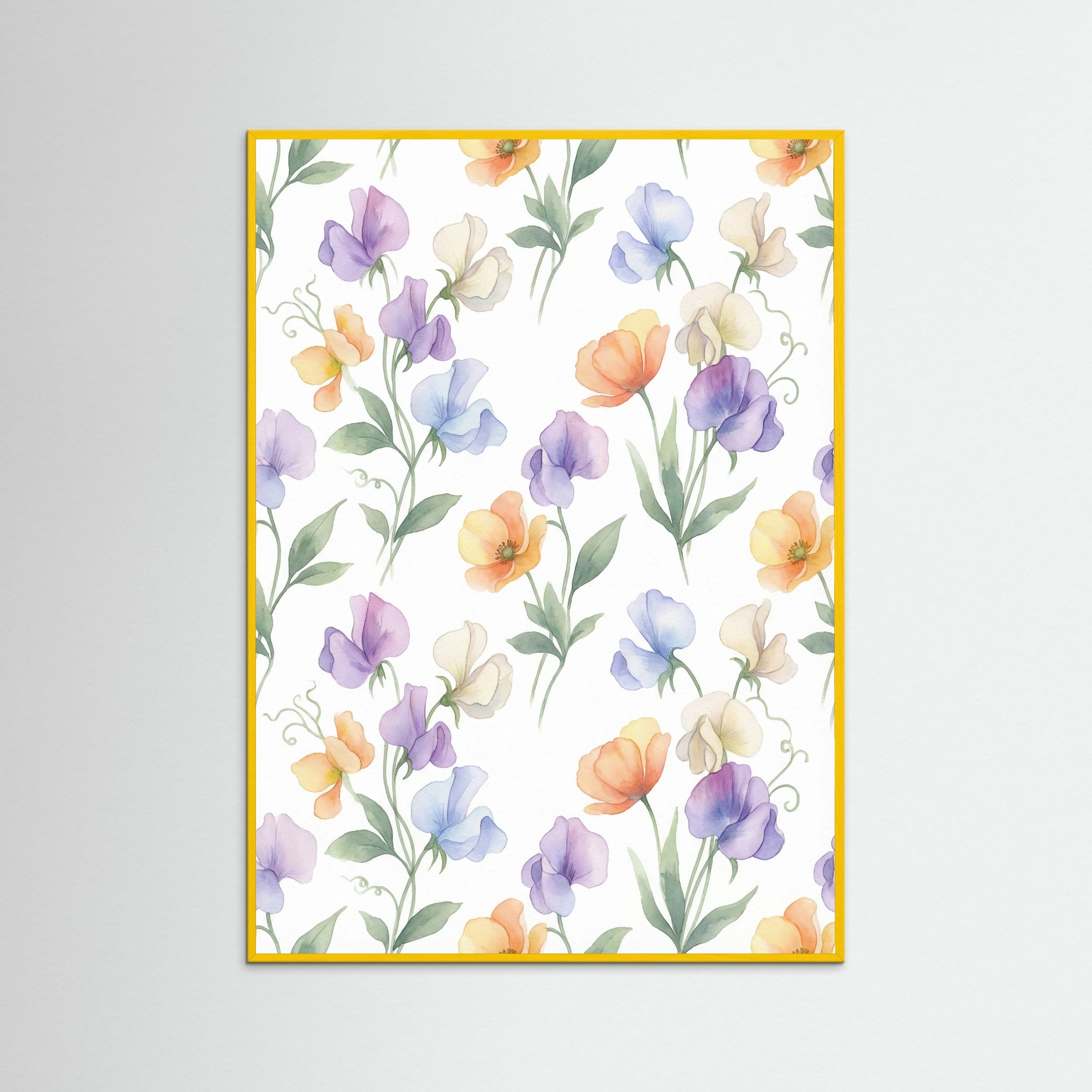 Yellow Wood Vintage Rose Blooms