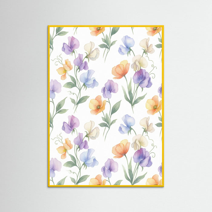 Yellow Wood Vintage Rose Blooms