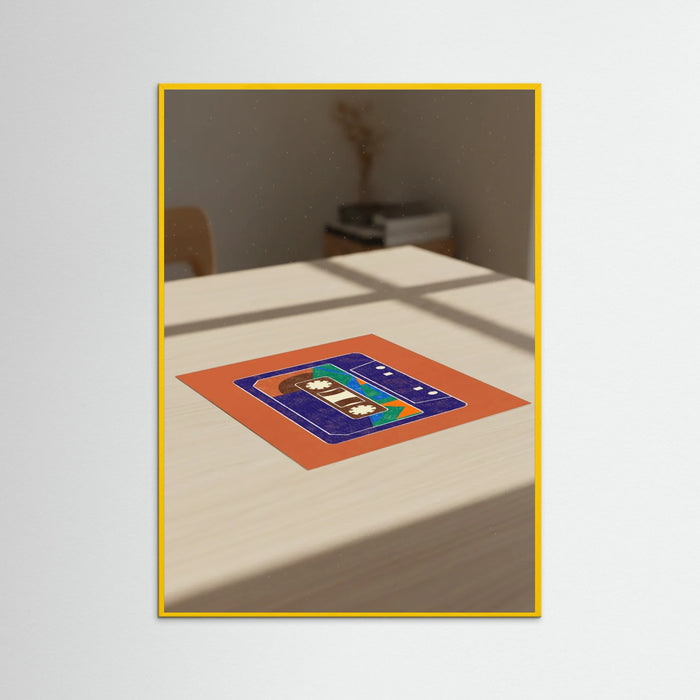 Yellow Wood Vinyl Groove