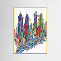 Yellow Wood Vivid Assemblage