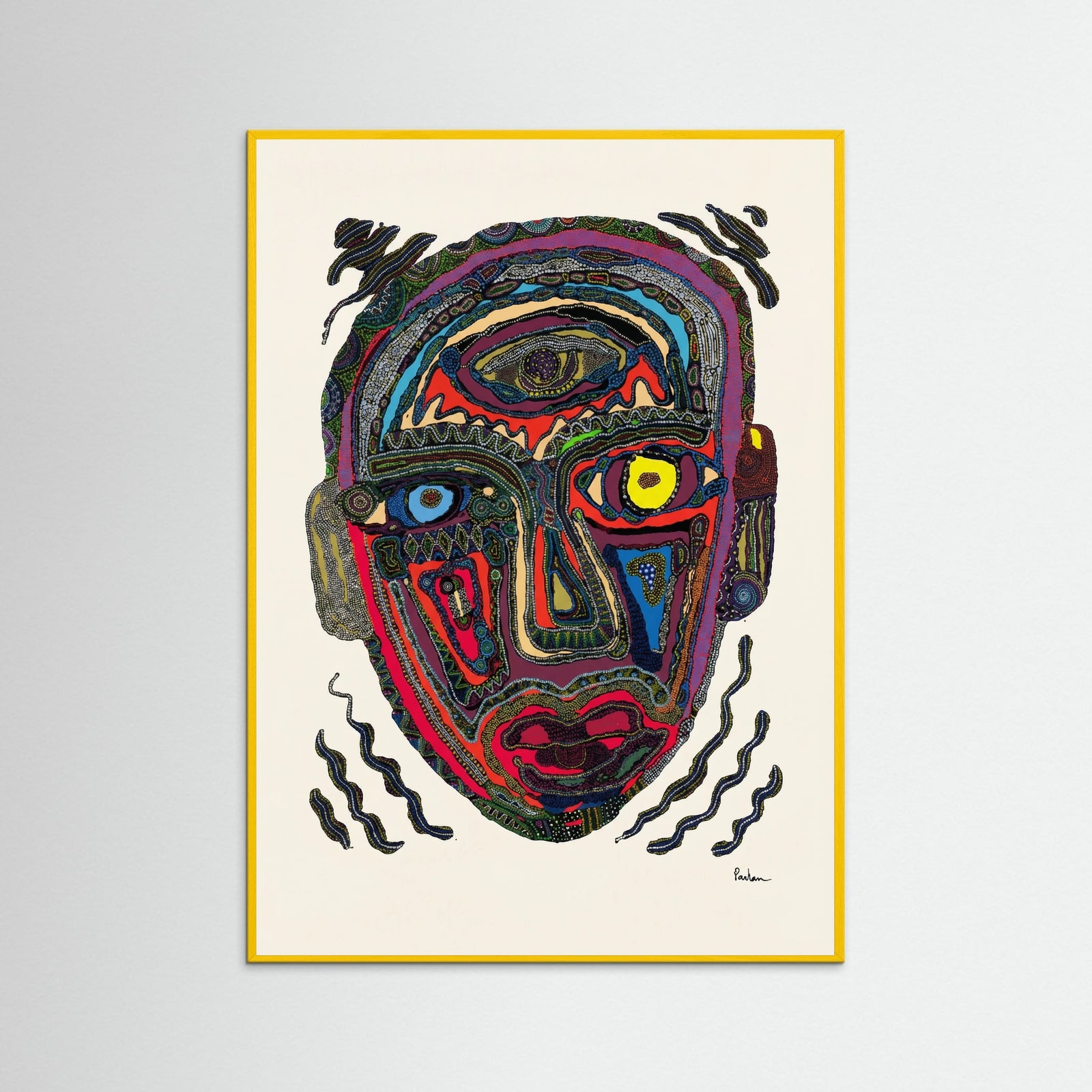 Yellow Wood Vivid Visage