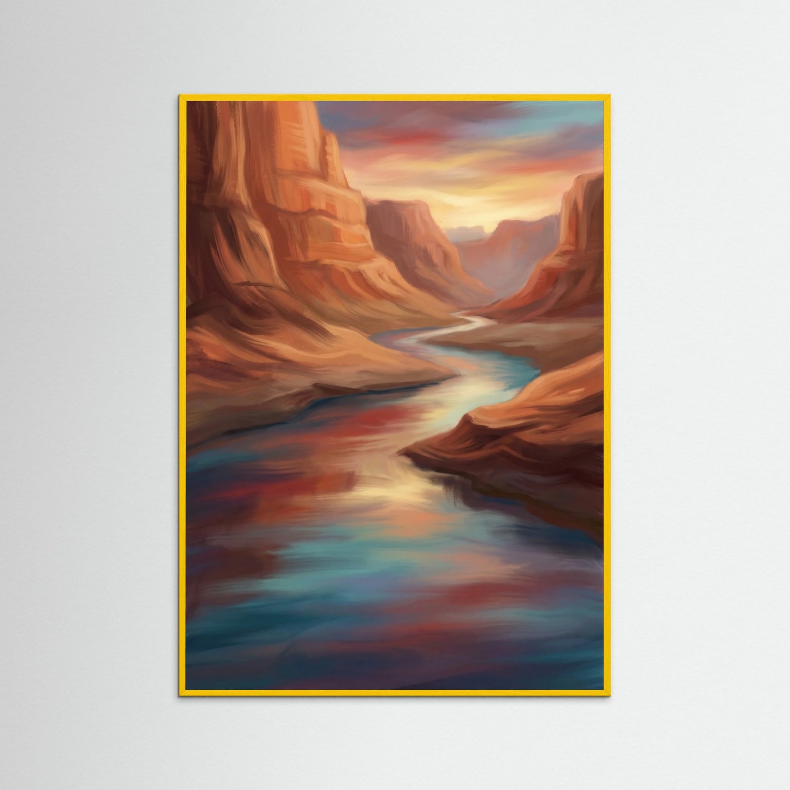 Yellow Wood Warm Horizon Glow