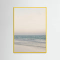 Warm Serene Beach Landscape Clear Sky Poster – plakat og kunsttryk