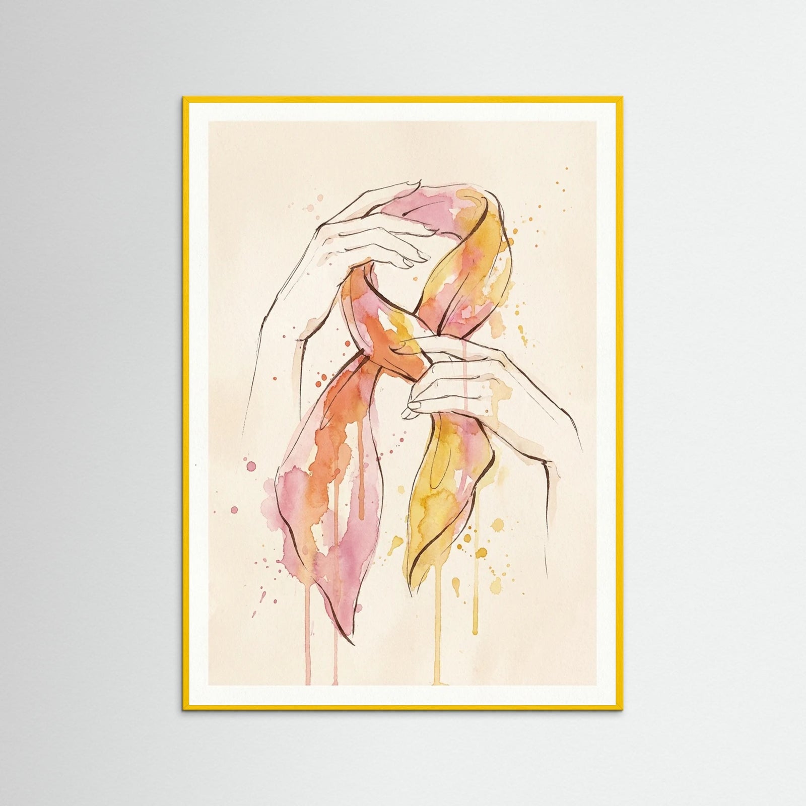 Yellow Wood Watercolor Muse