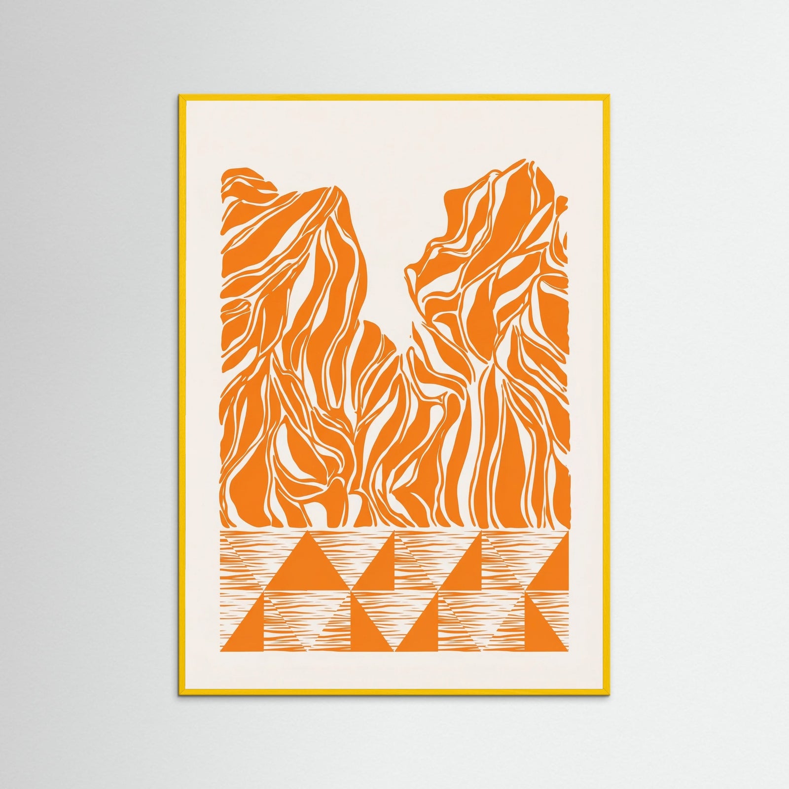 Yellow Wood Wavy Ascent