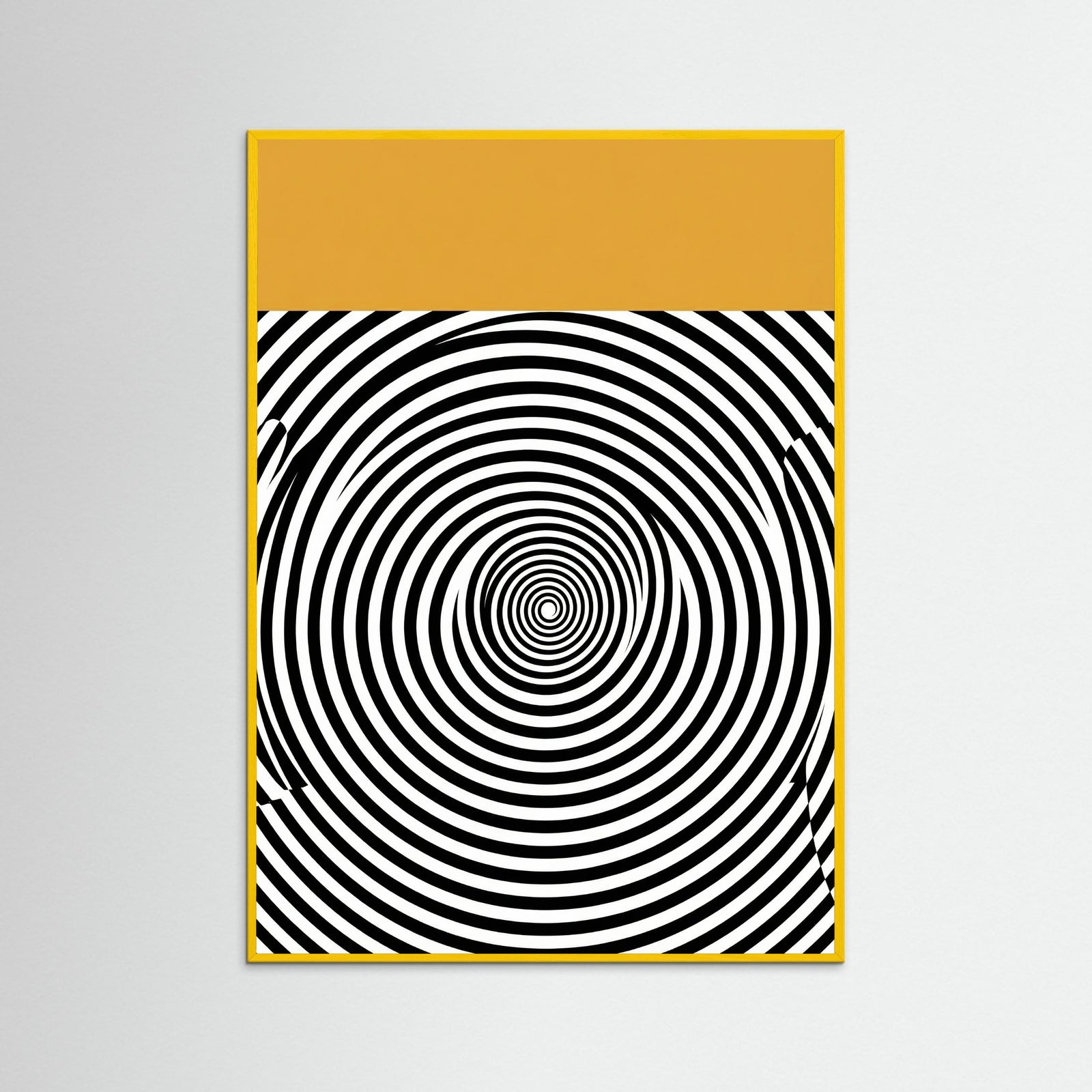 Yellow Wood Wavy Bauhaus