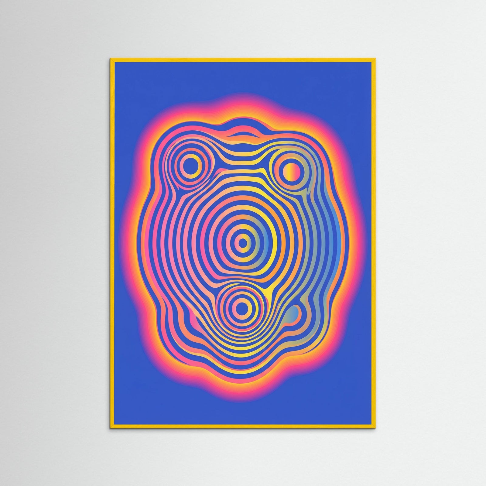 Yellow Wood Wavy Checkers Bloom