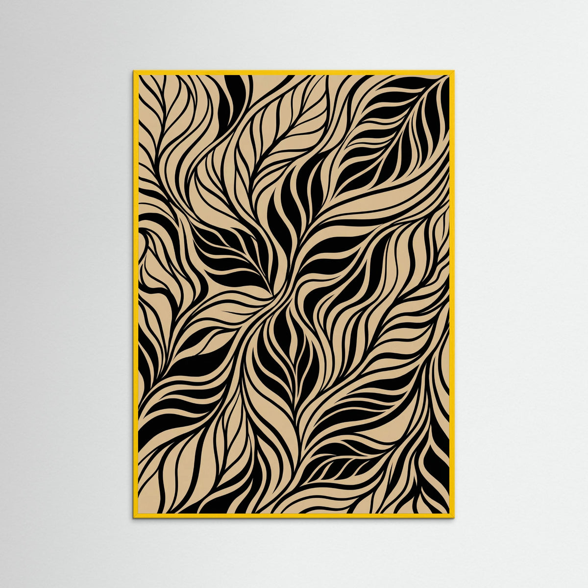 Yellow Wood Wavy Contrast